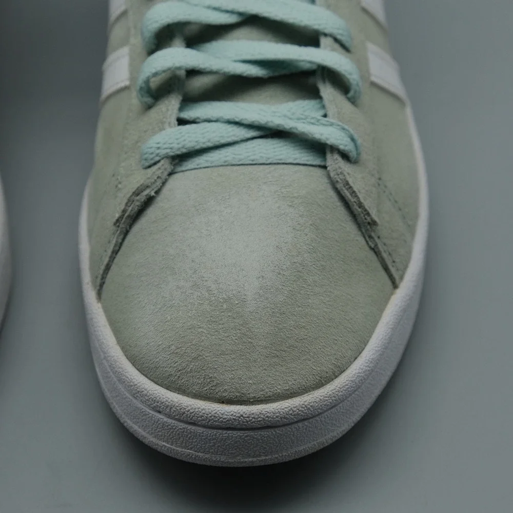 Adidas Campus Mens 11.5 Ash Green White Suede Sneakers DB0982